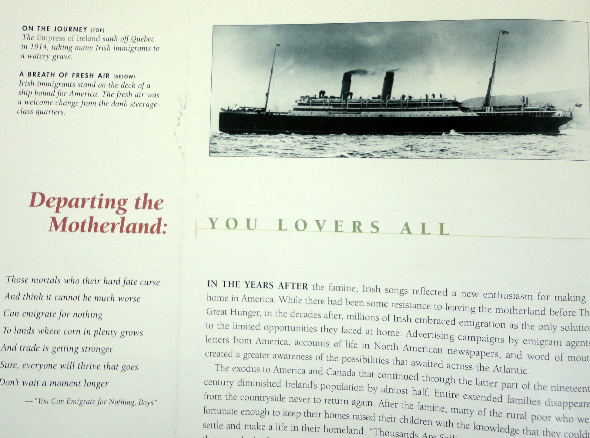 Far From the Shamrock Shore: The Story of Irish-American Immigration Through Song used book depot