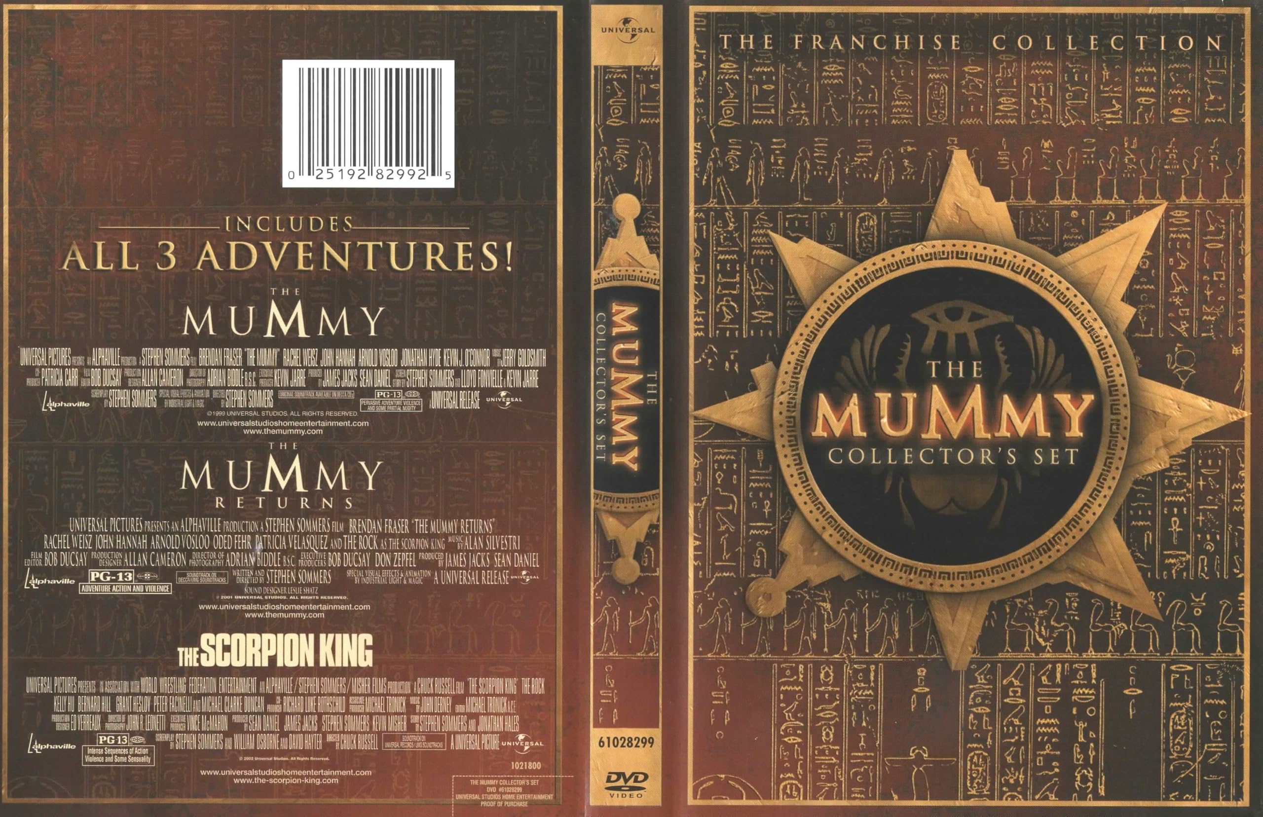 The Mummy Collector's Set (The Mummy/ The Mummy Returns/ The Scorpion King) used book depot