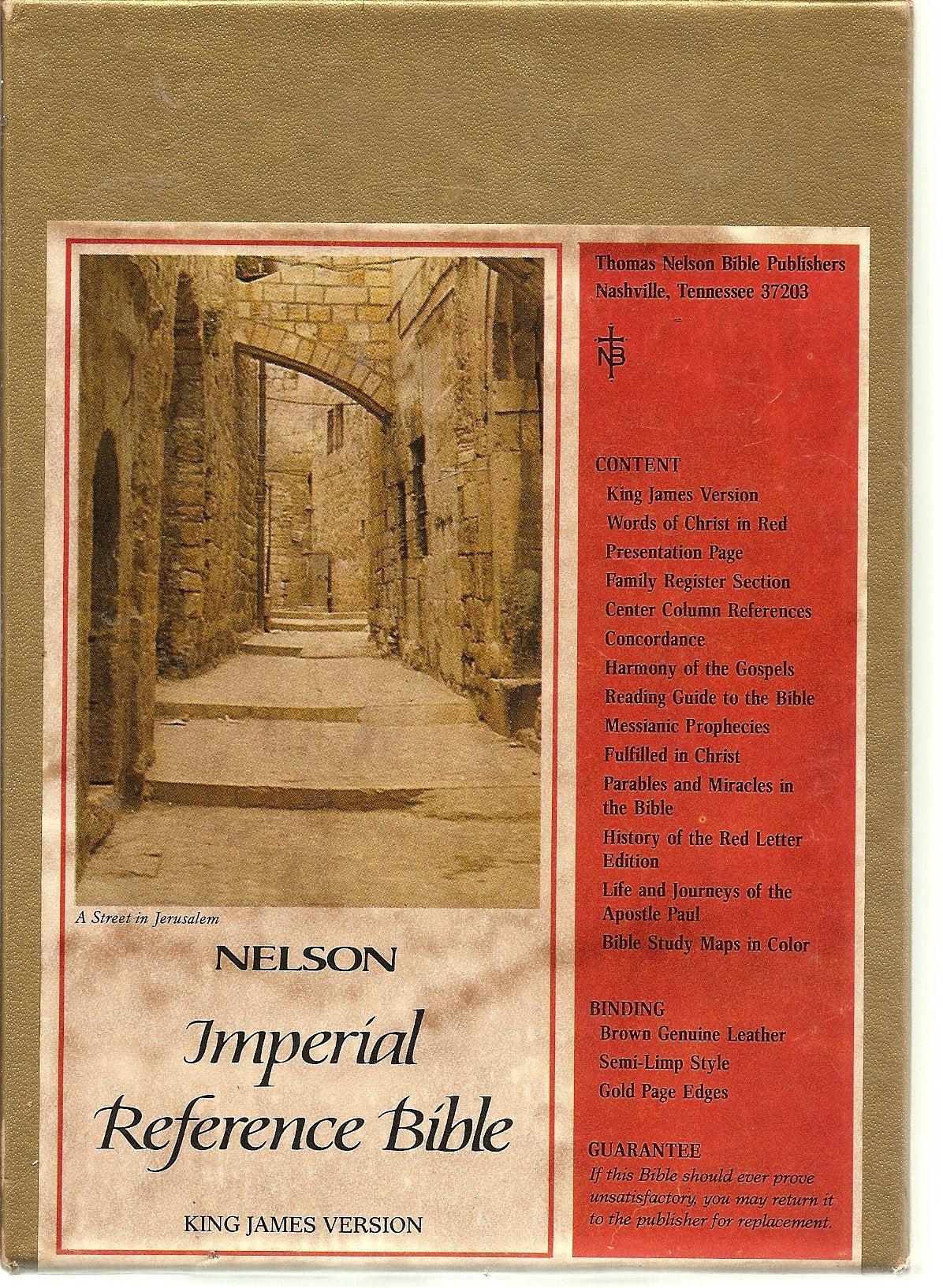 Nelson Imperial Reference Bible King James Version--486BR used book depot