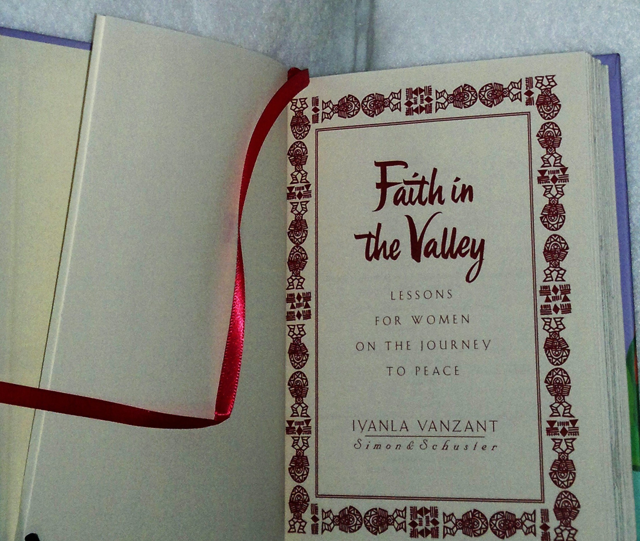 Faith in the Valley: Lessons for Women on the Journey to Peace used book depot