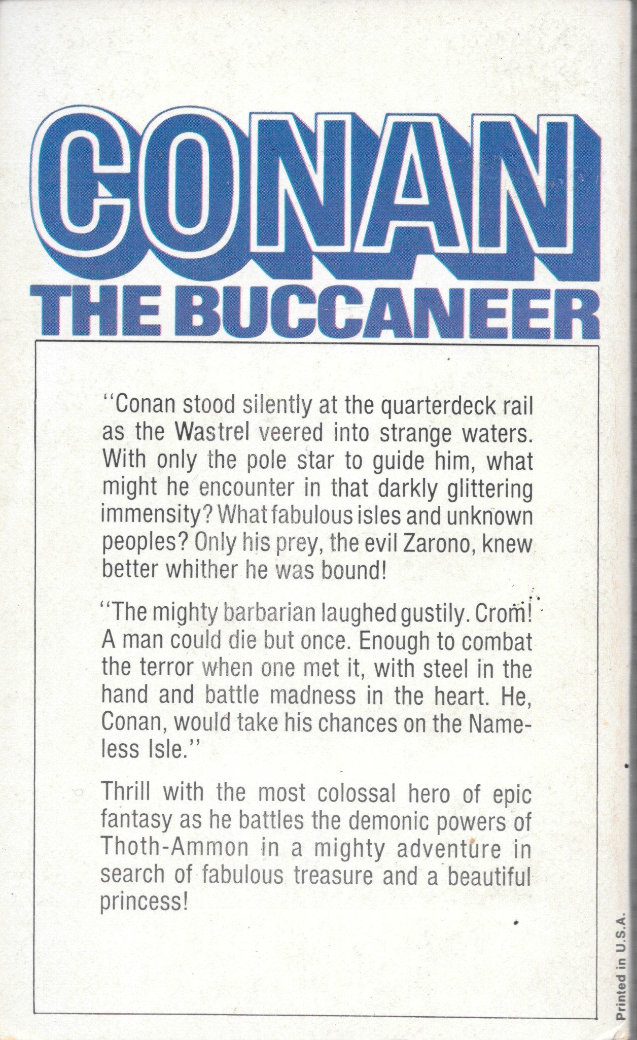 Conan, The Buccaneer used book depot