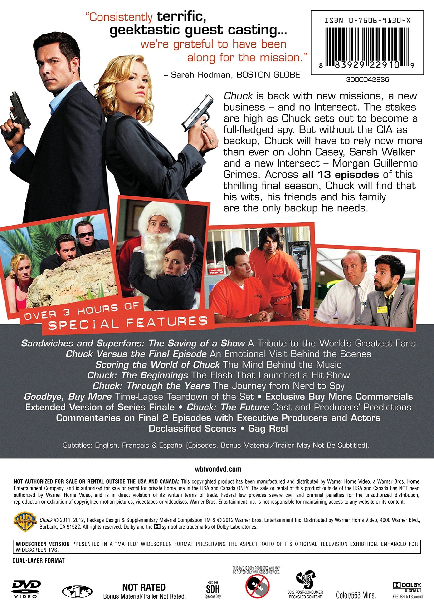 Chuck: The Complete Fifth and Final Season used book depot