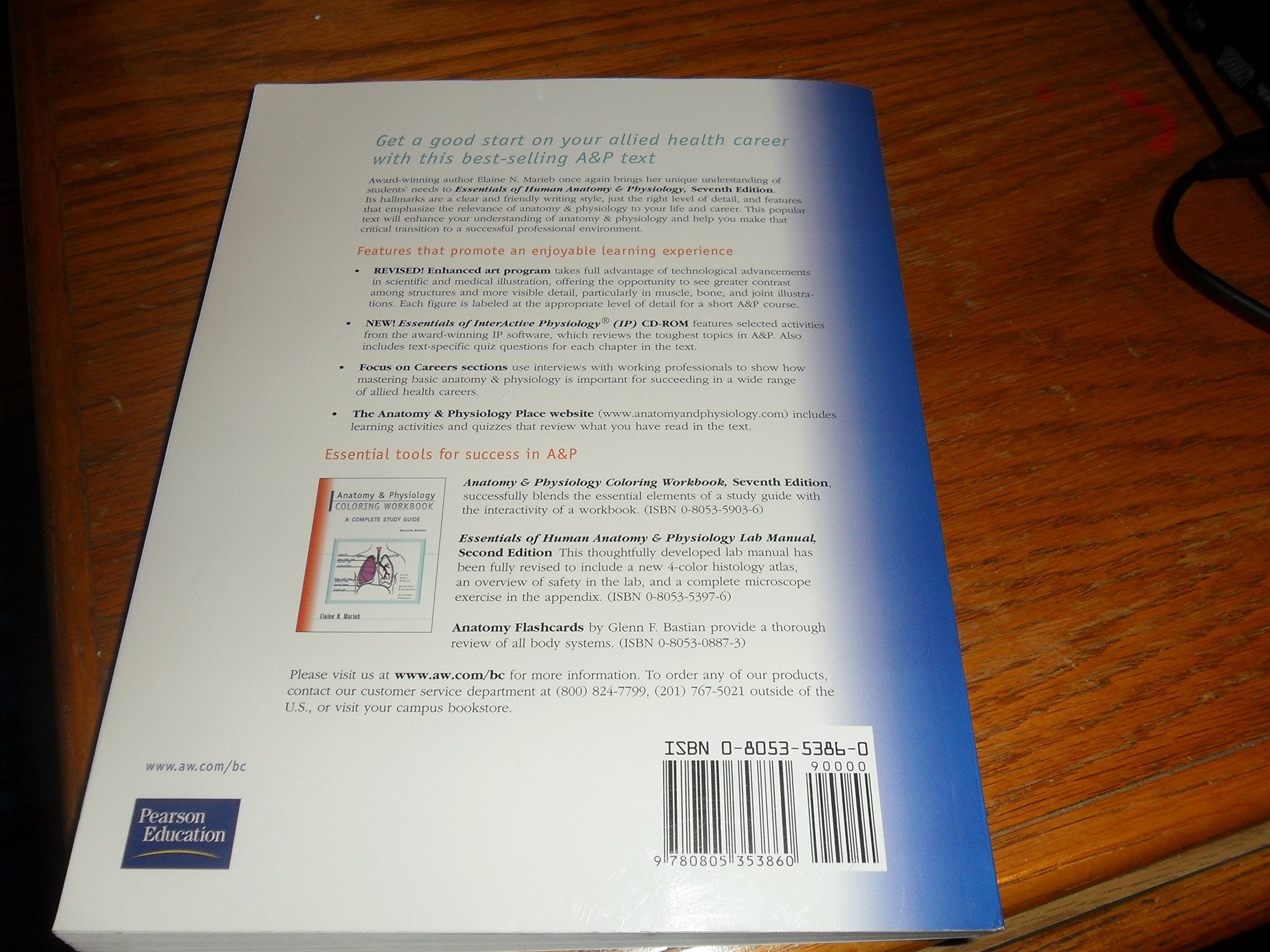 Essentials of Human Anatomy & Physiology used book depot