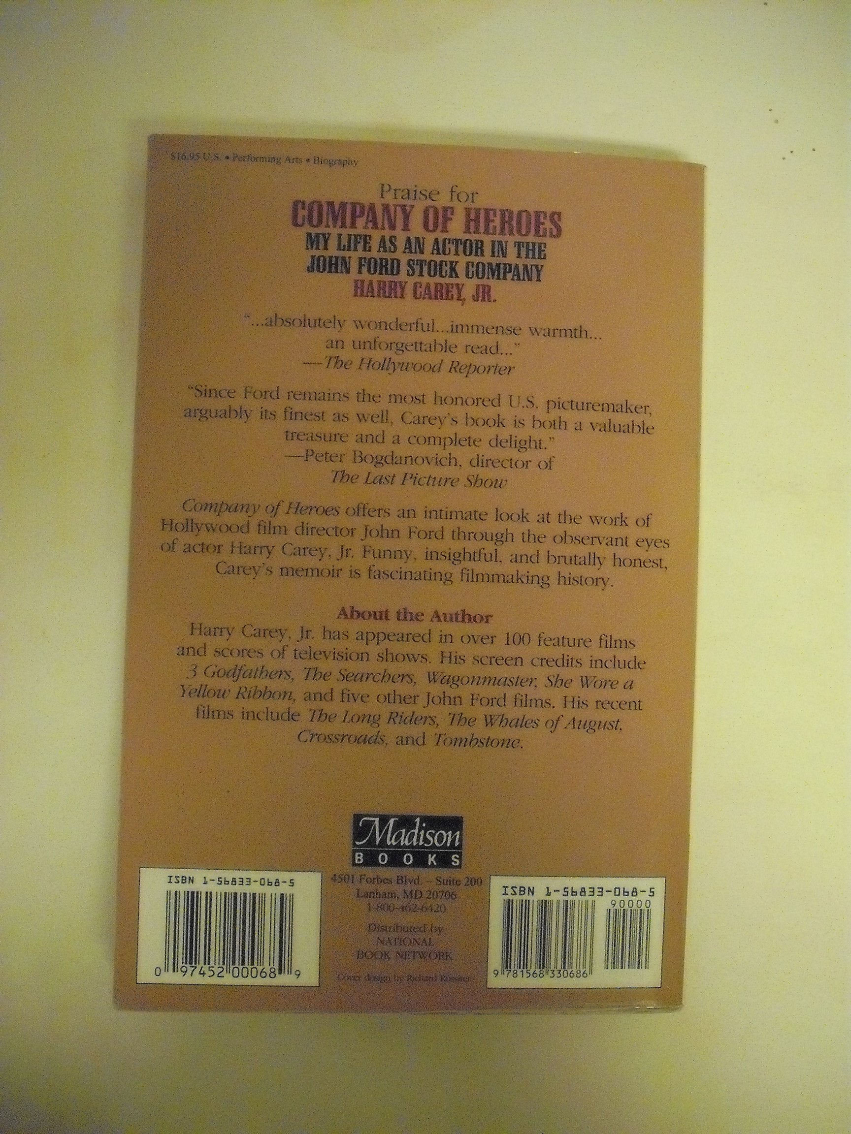 Company of Heroes: My Life as an Actor in the John Ford Stock Company (The Scarecrow Filmmakers Series) used book depot