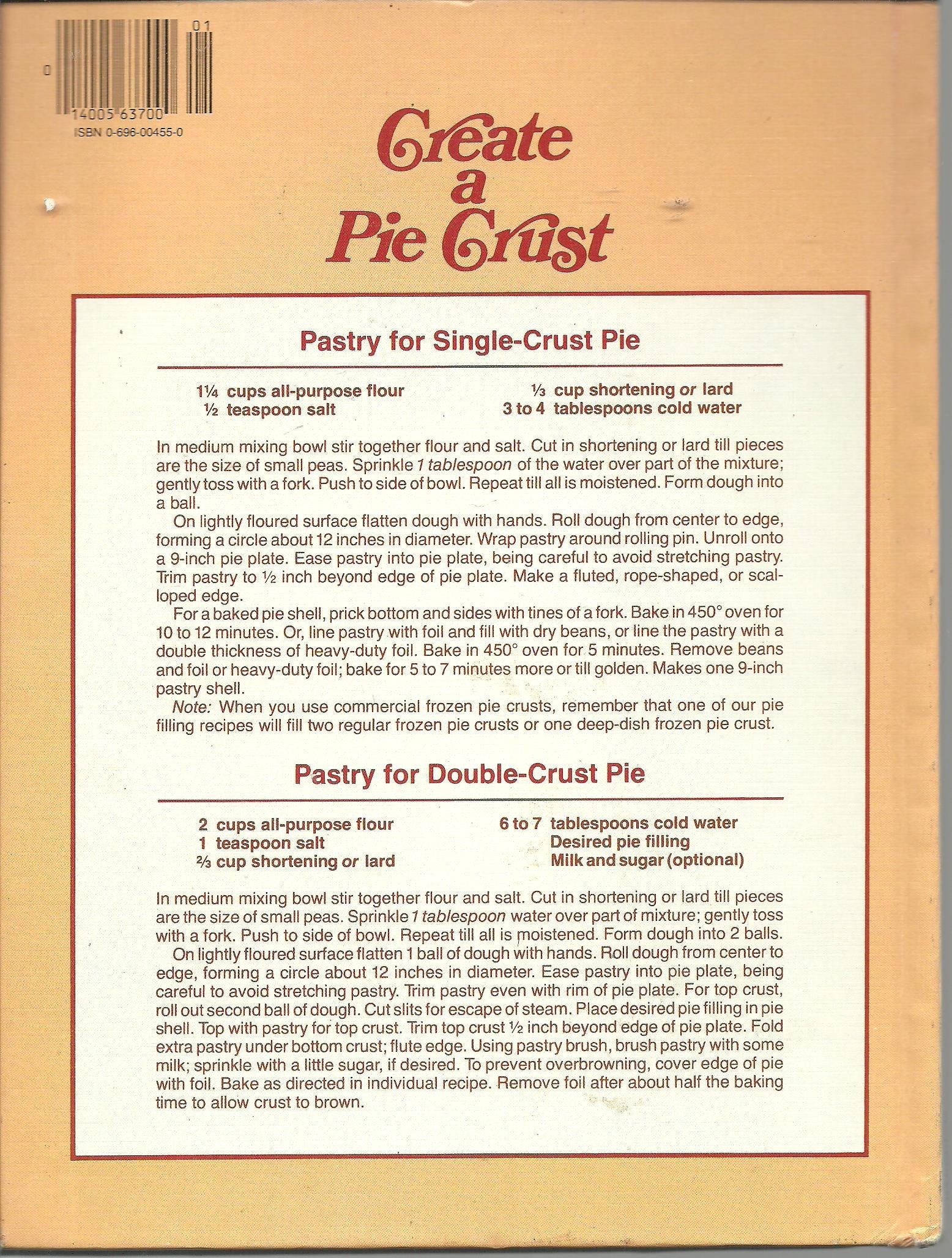 Better Homes and Gardens All-Time Favorite Pies used book depot