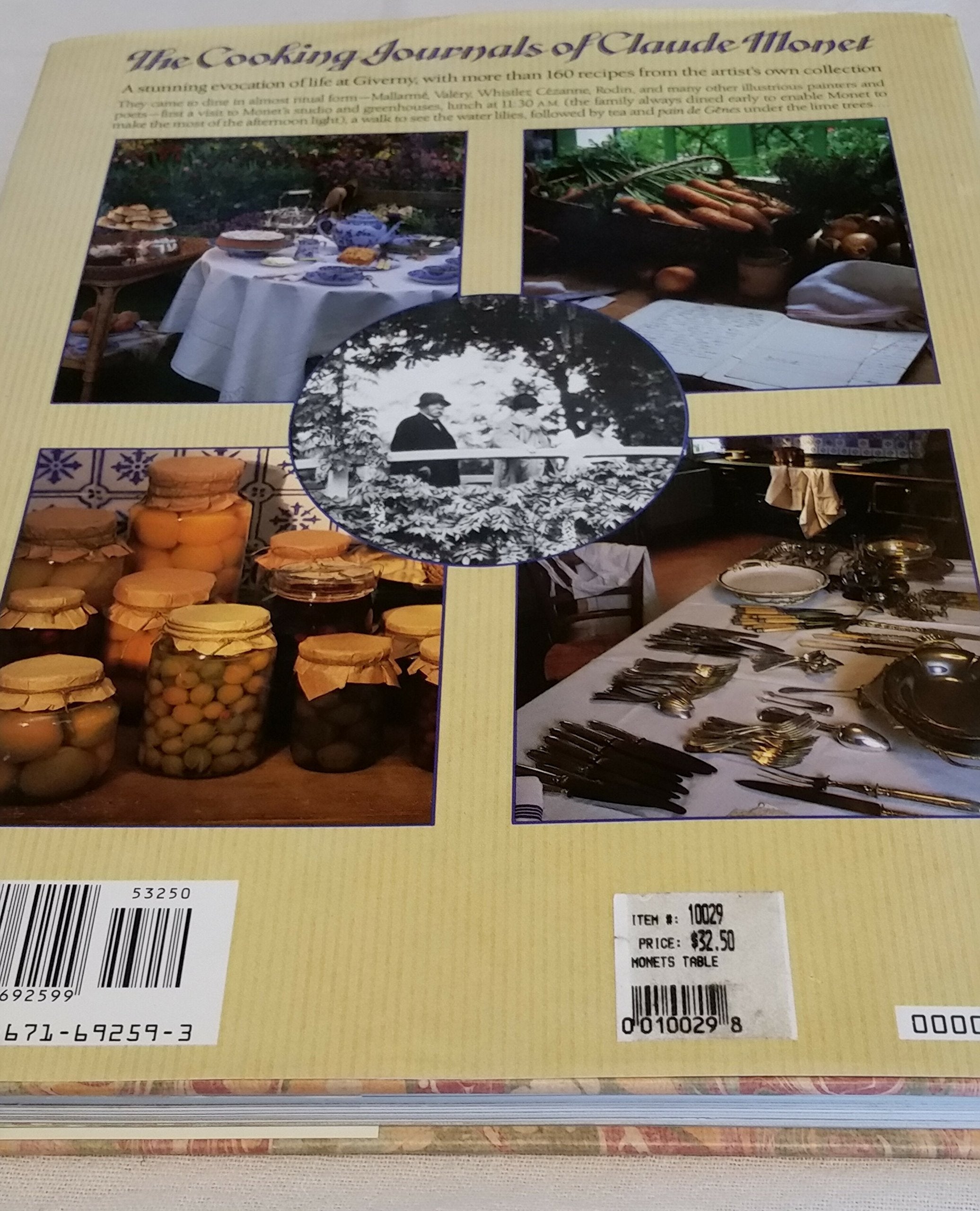 Monet's Table: The Cooking Journals of Claude Monet used book depot