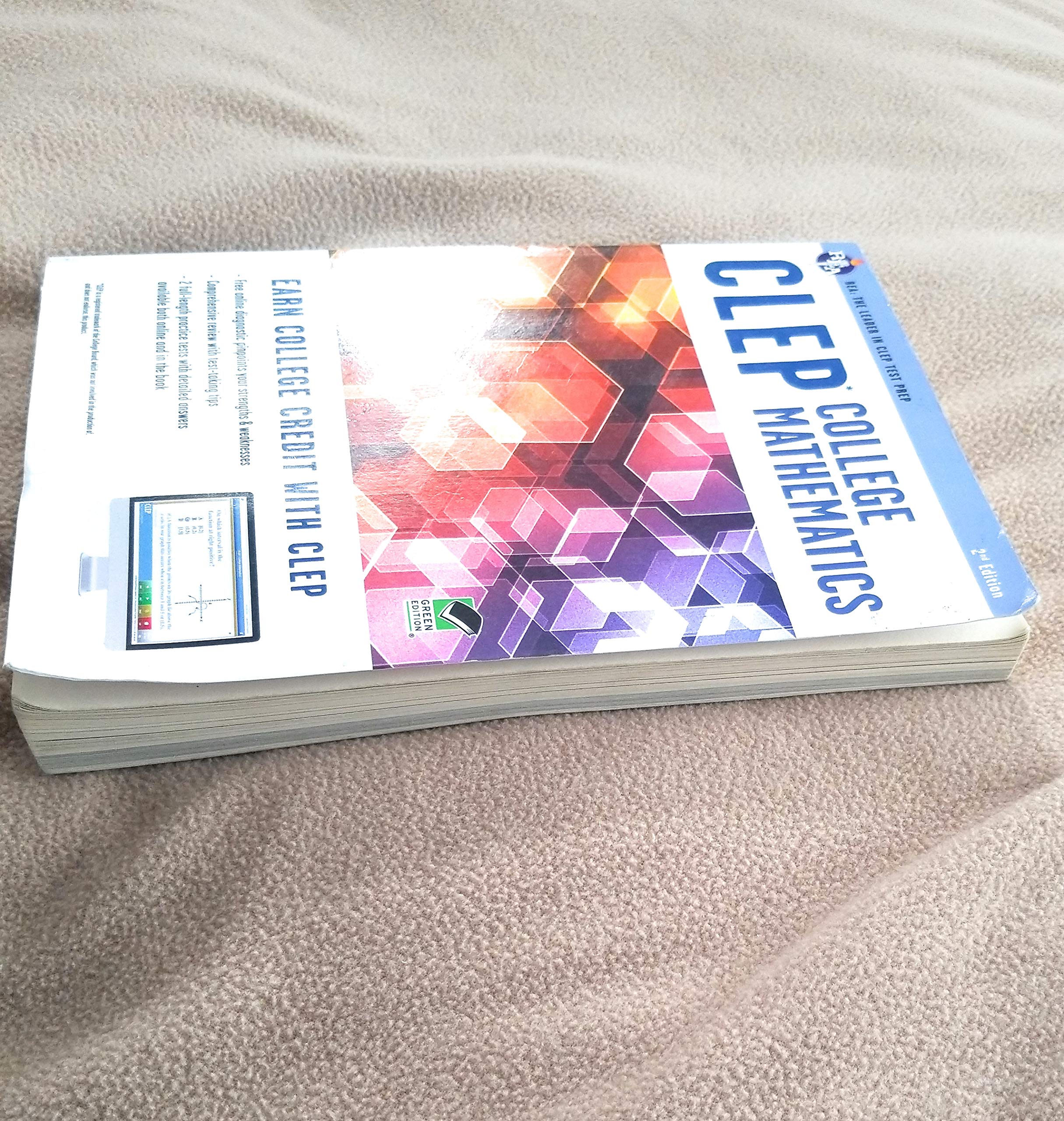 CLEP® College Mathematics Book + Online (CLEP Test Preparation) used book depot