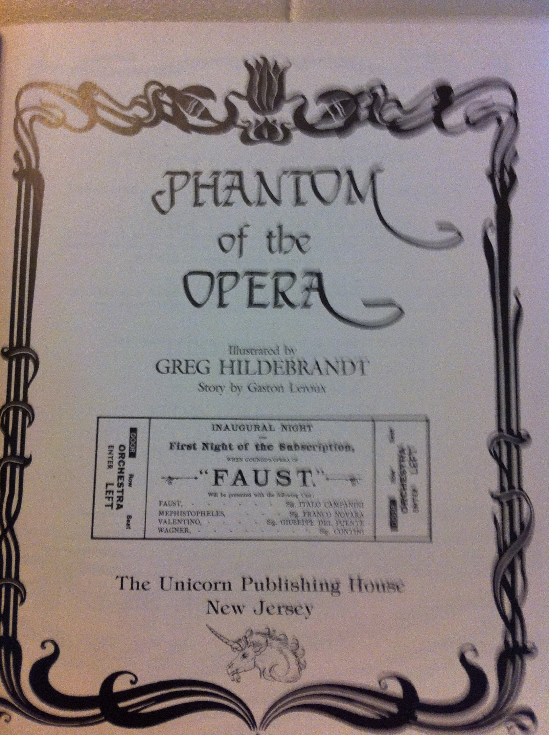 Phantom of the Opera used book depot