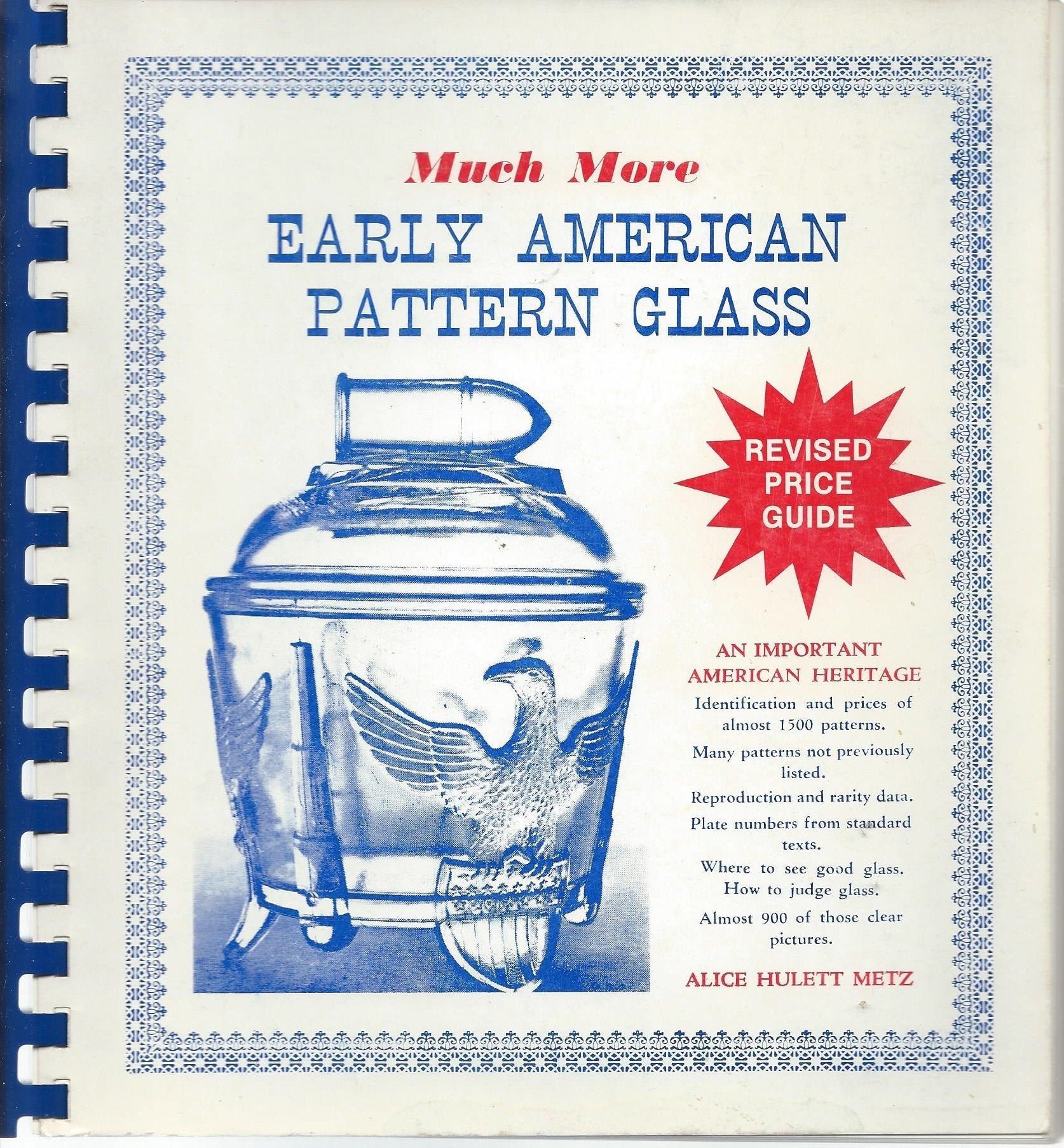 Early American pattern glass: Revised price guide used book depot