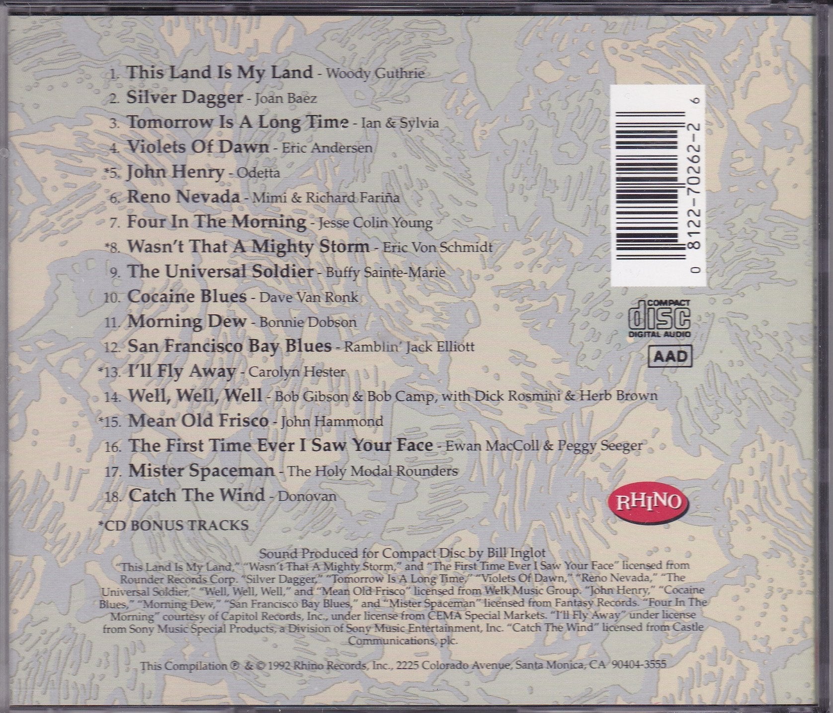 Vol. 1-Troubadours of the Folk used book depot