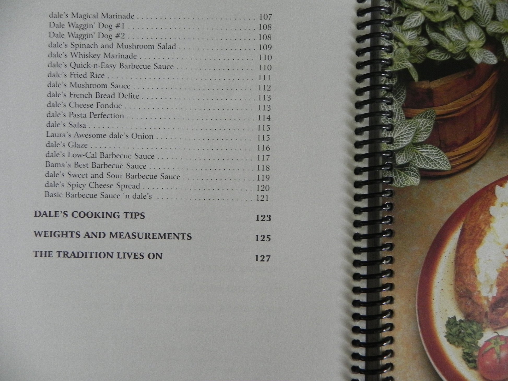 Dale's Seasoning Our Favorite Recipes Commemorative 50 Year Cookbook used book depot