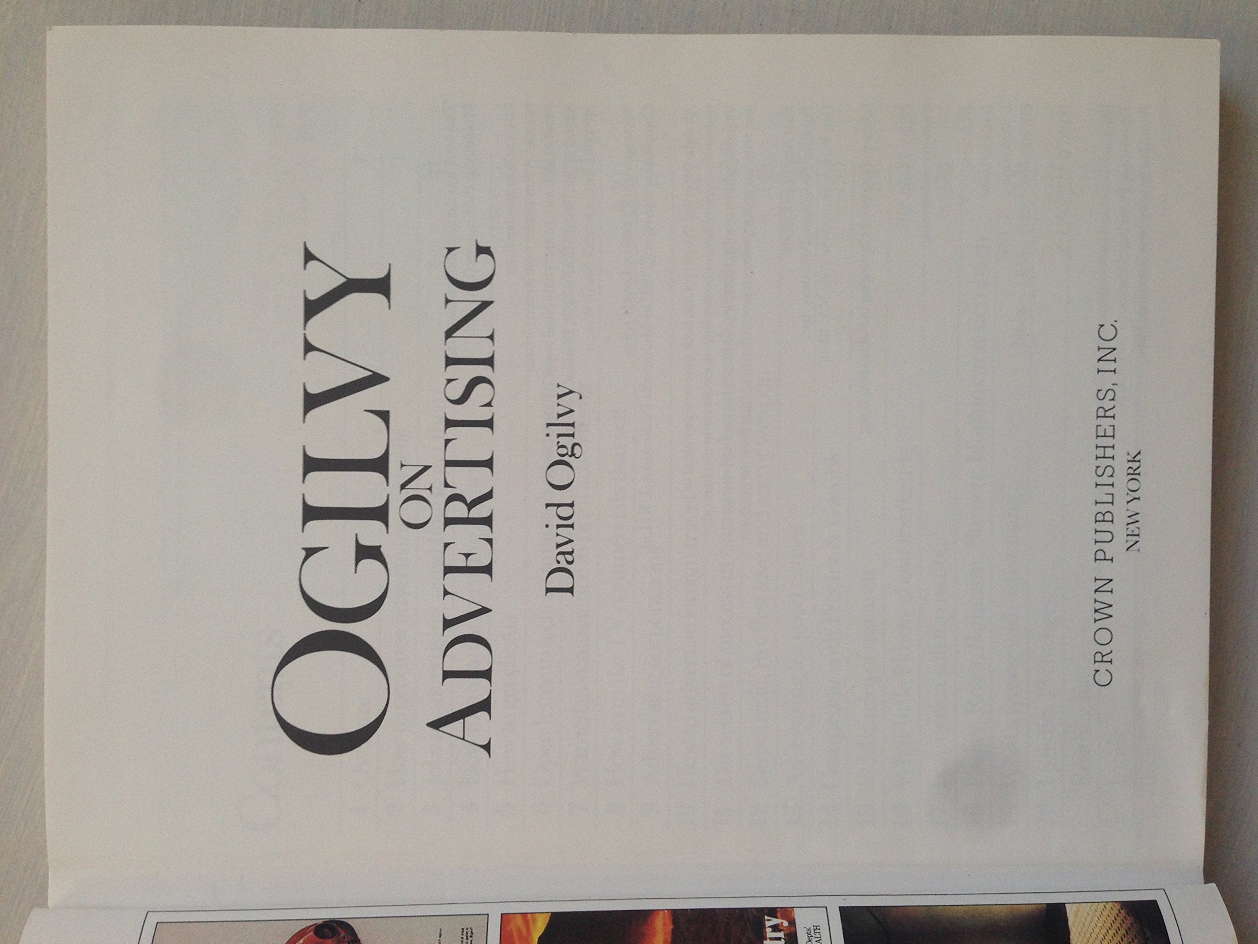 Ogilvy on Advertising used book depot