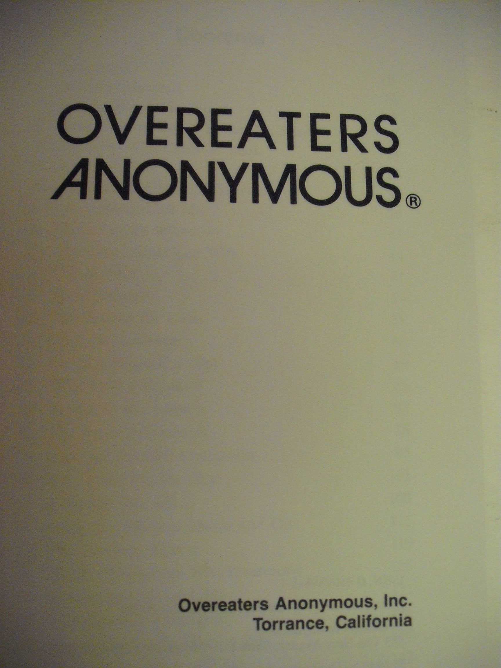 Overeaters Anonymous used book depot