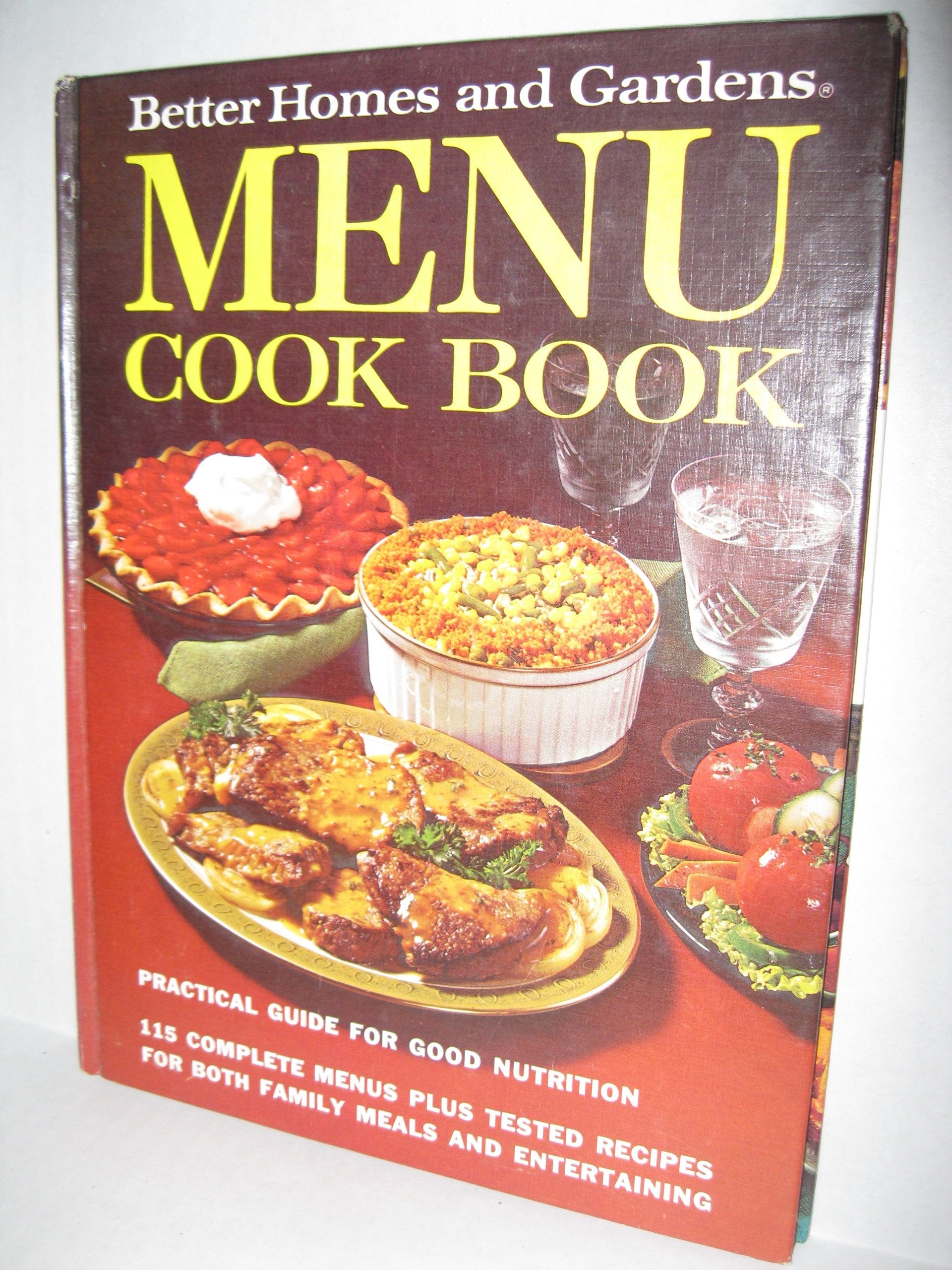 Better Homes and Gardens Menu Cook Book used book depot