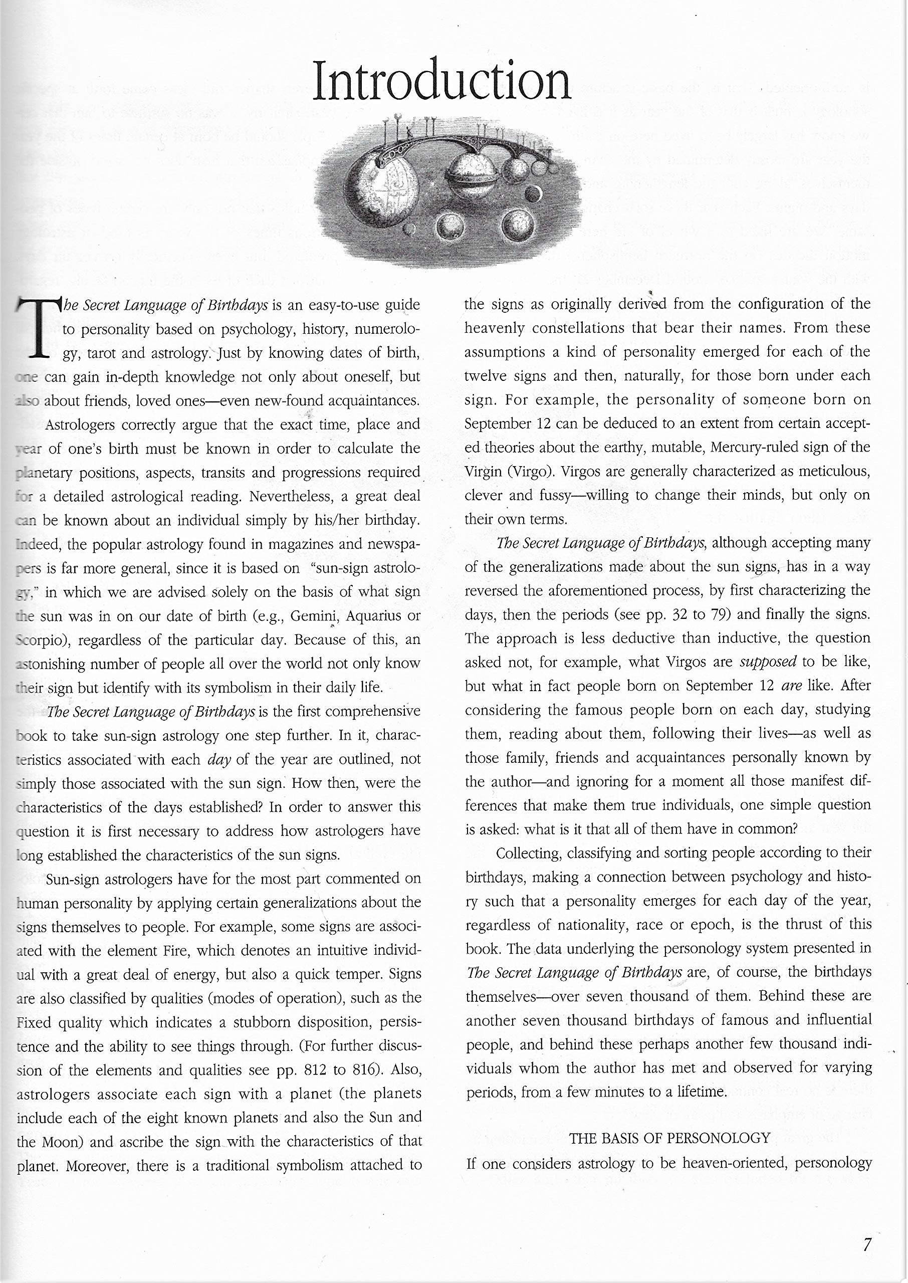 The Secret Language of Birthdays: Personology Profiles for Each Day of the Year used book depot