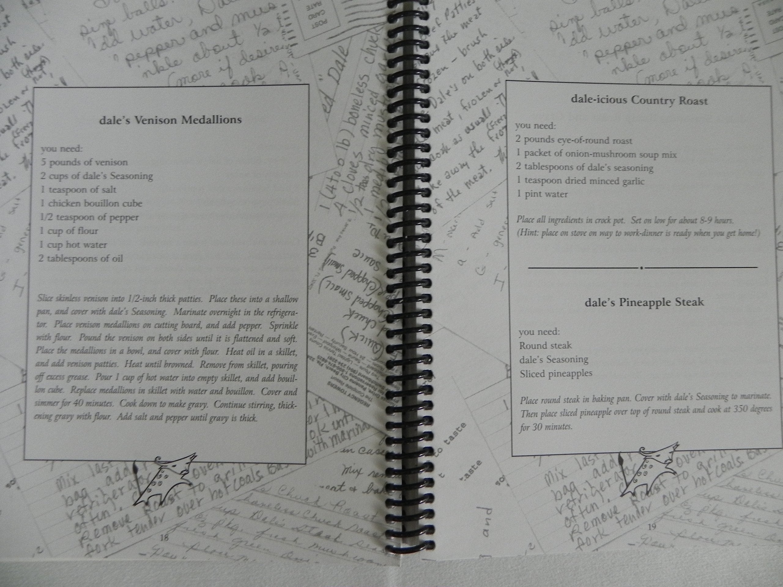 Dale's Seasoning Our Favorite Recipes Commemorative 50 Year Cookbook used book depot