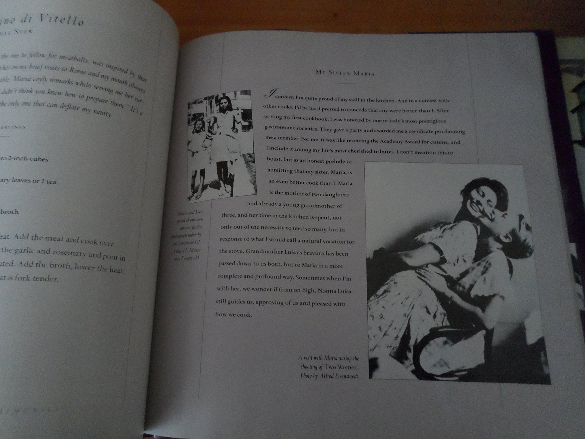 Sophia Loren's Recipes and Memories used book depot