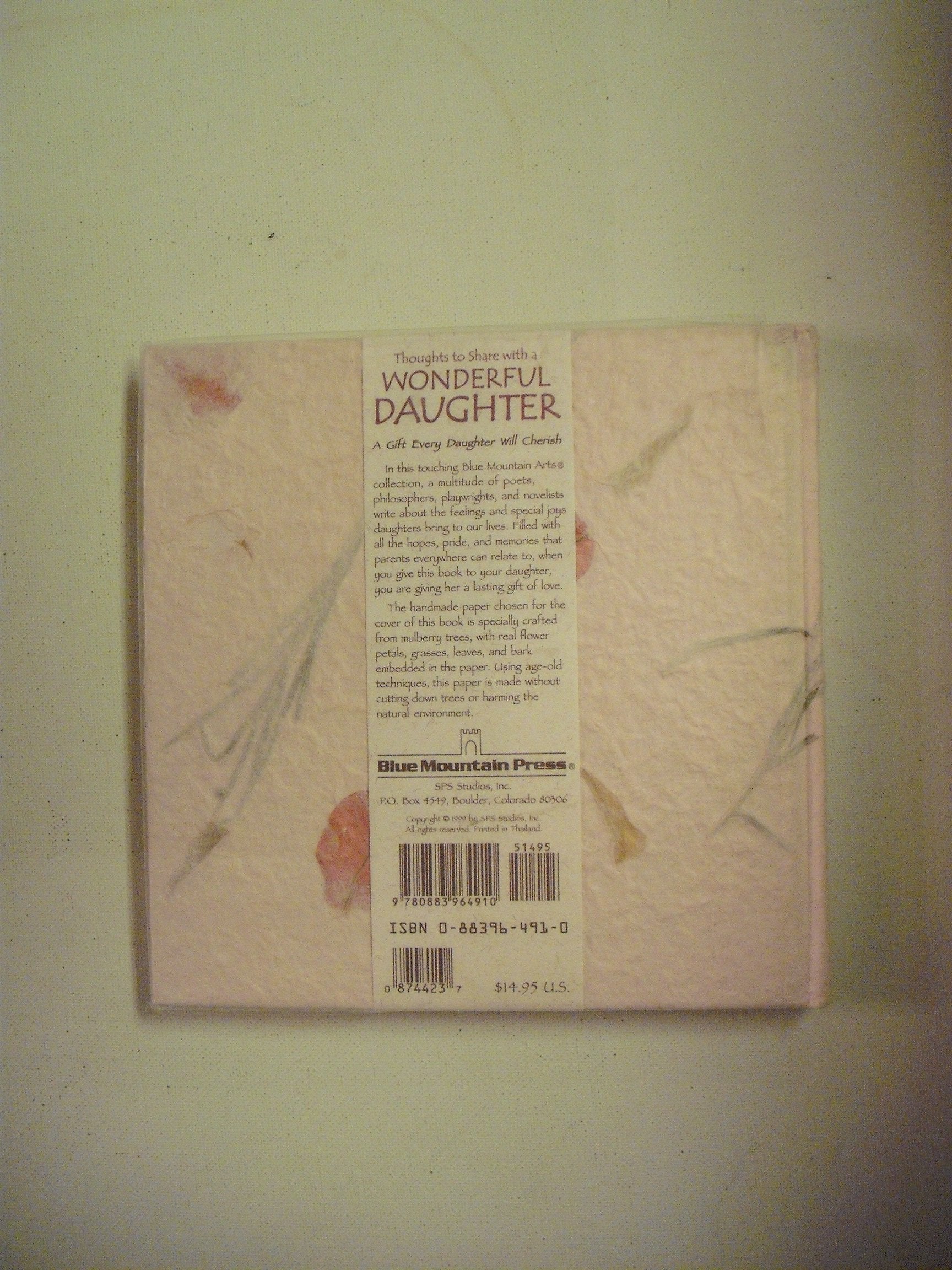 Thoughts to Share With a Wonderful Daughter: A Blue Mountain Arts Collection (Language of Series) used book depot