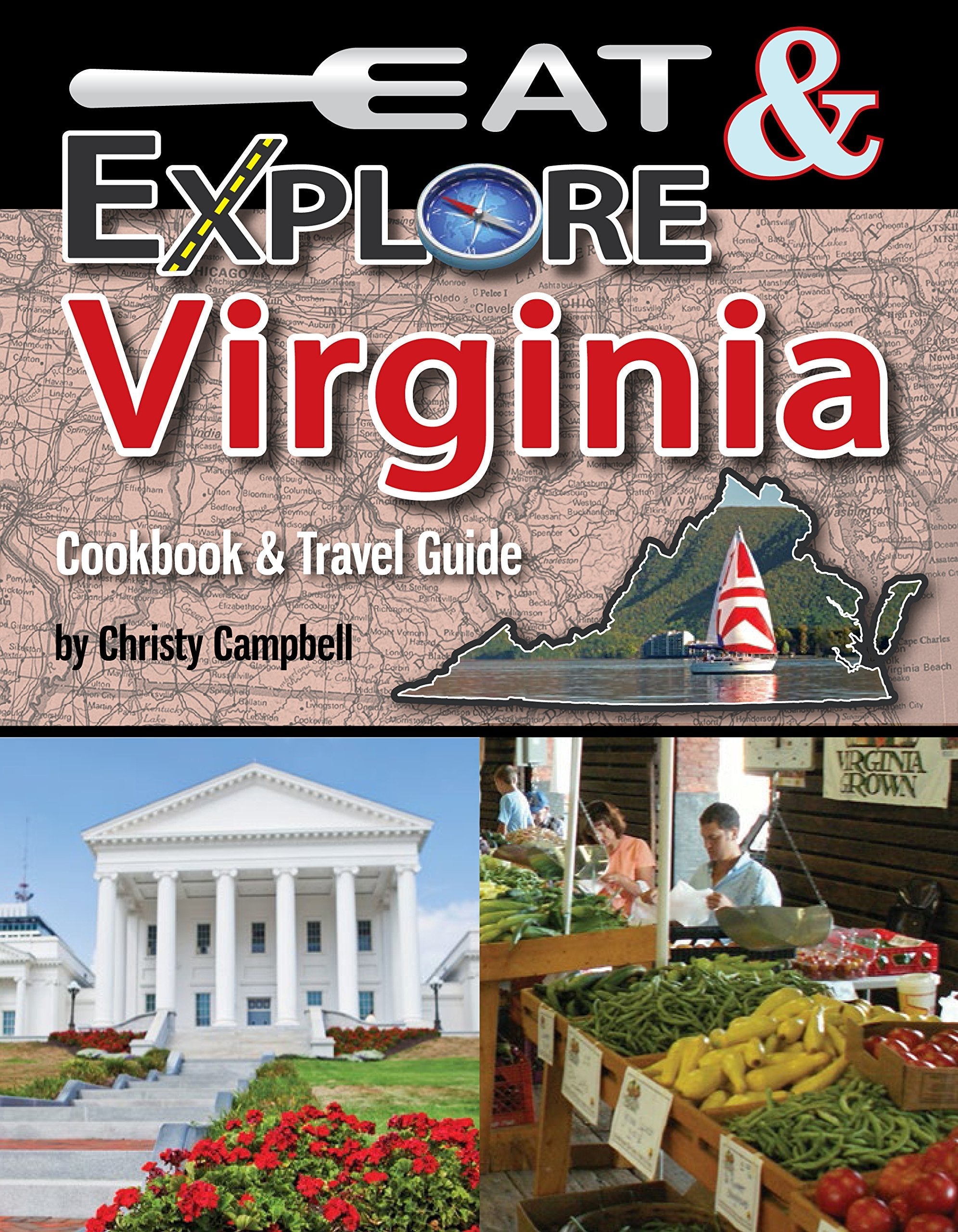 Eat & Explore Virginia Cookbook & Travel Guide used book depot