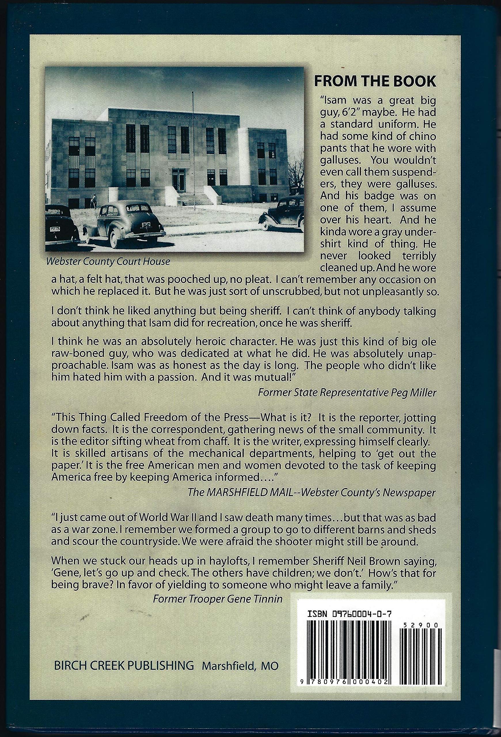 When Isam Was Sheriff: A True Epic of the Rural Missouri Ozarks, 1945-1955