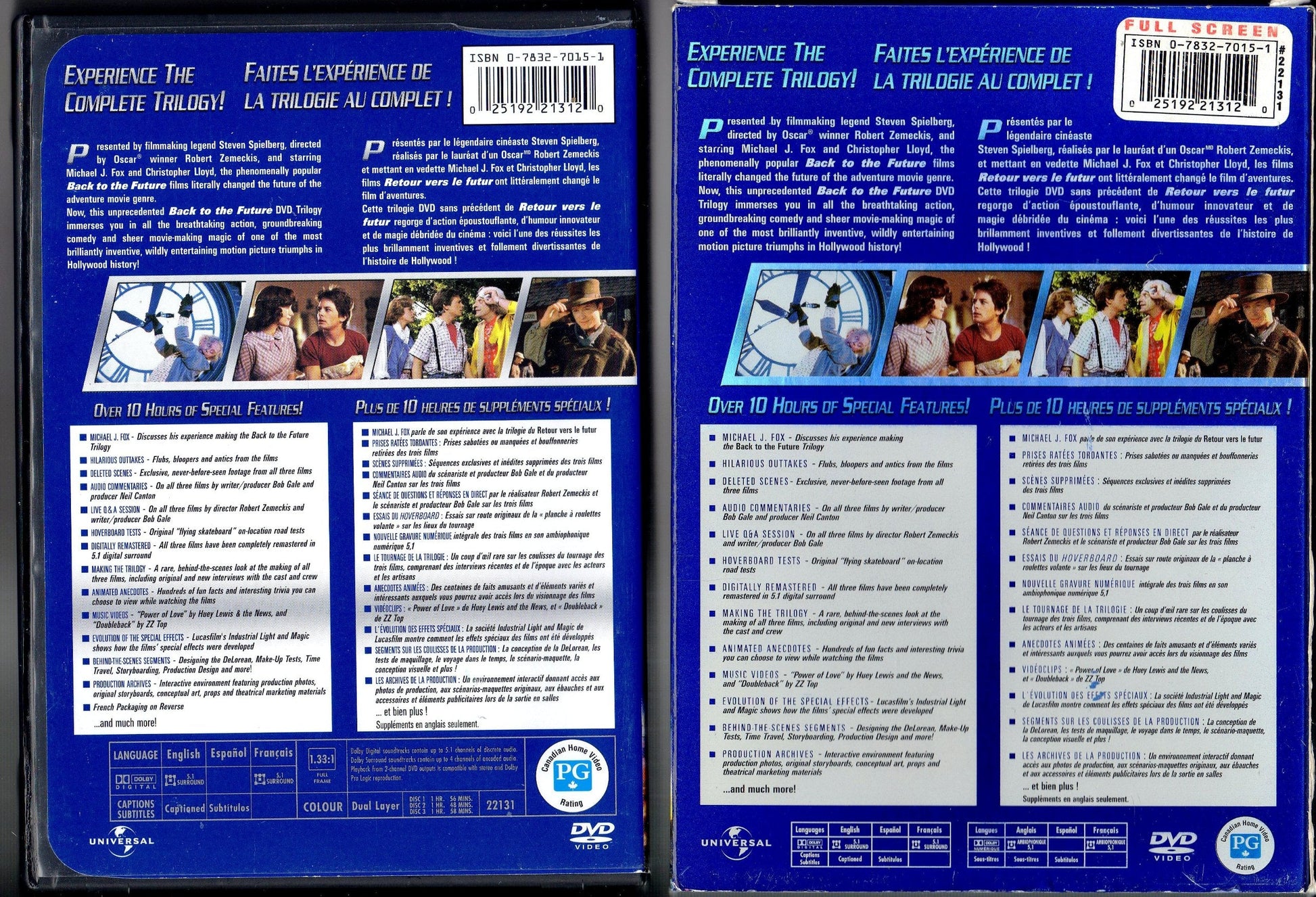 Back to the Future - The Complete Trilogy (Full Screen Edition) used book depot