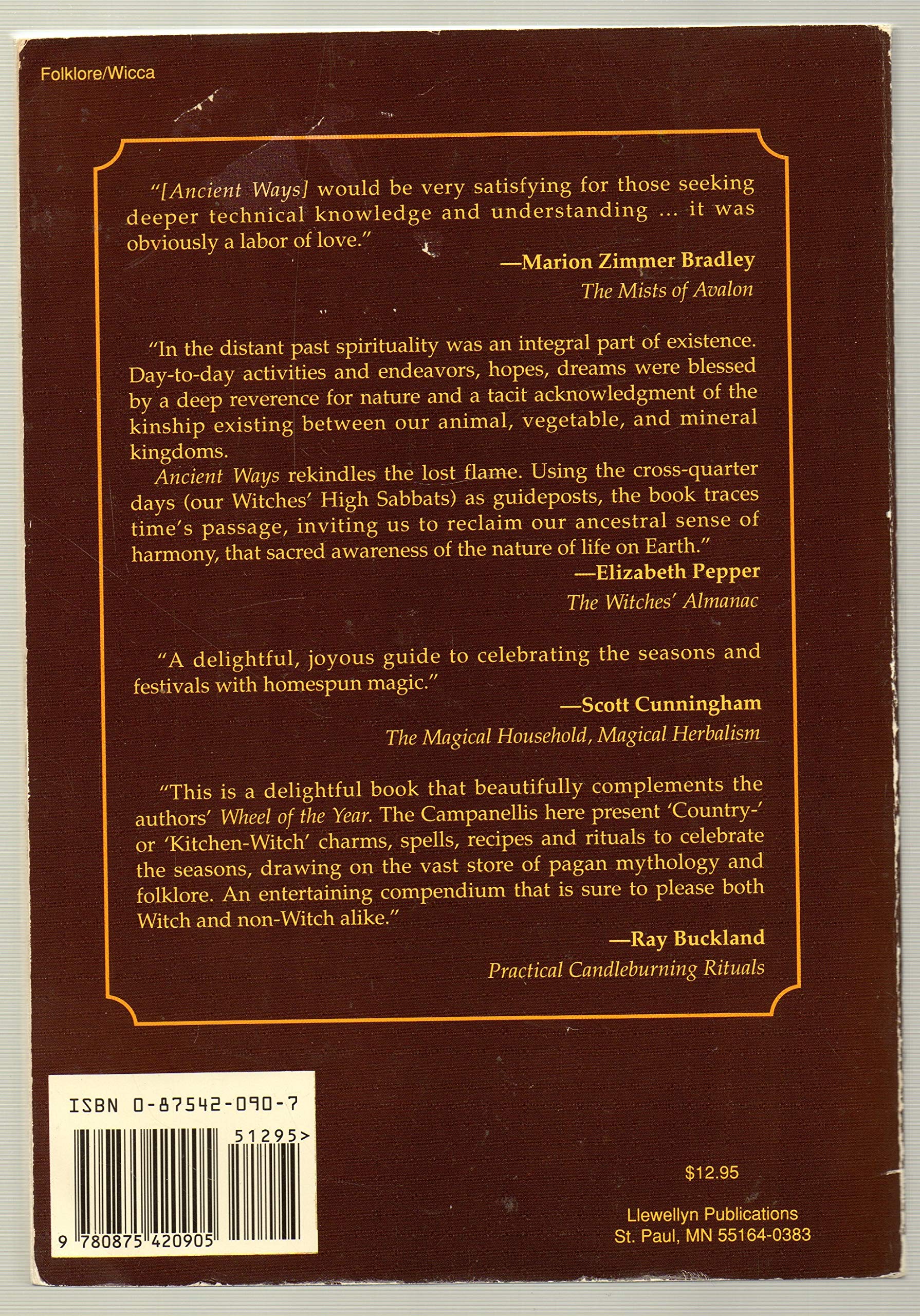 Ancient Ways: Reclaiming Pagan Traditions used book depot