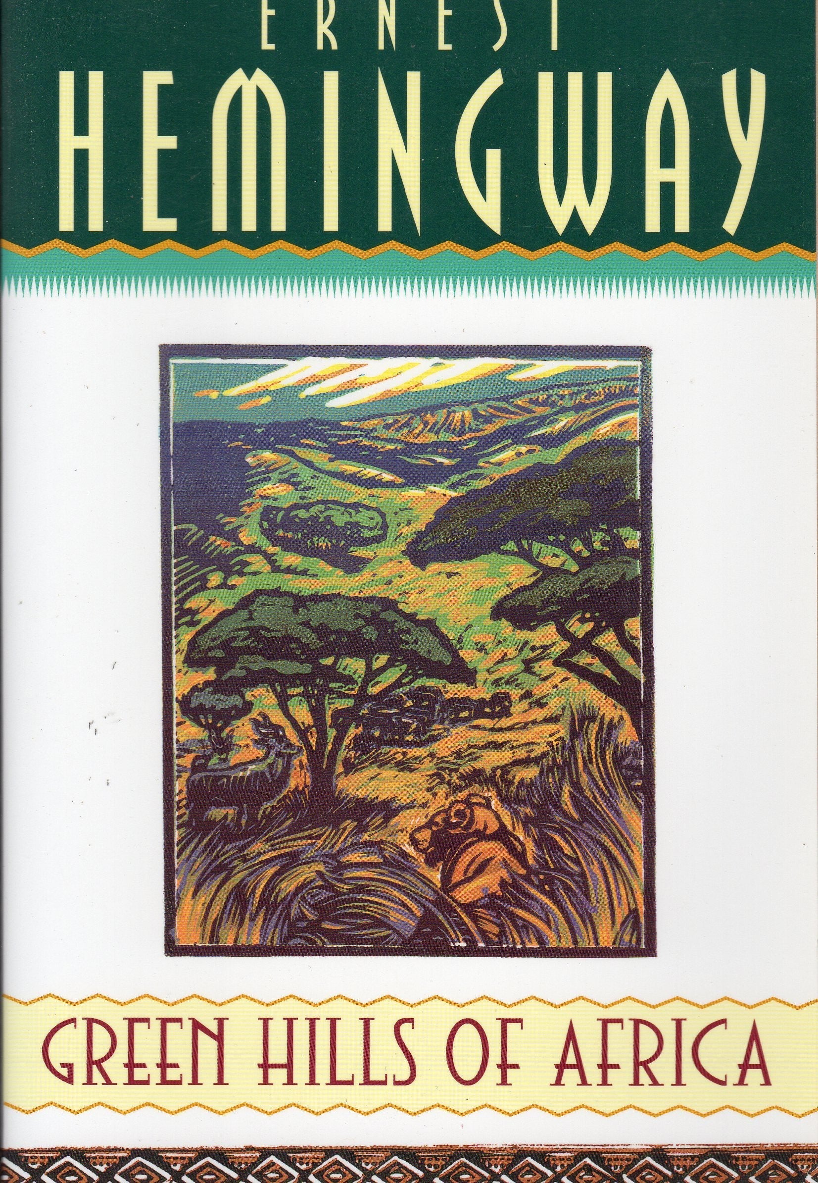 Green Hills of Africa used book depot