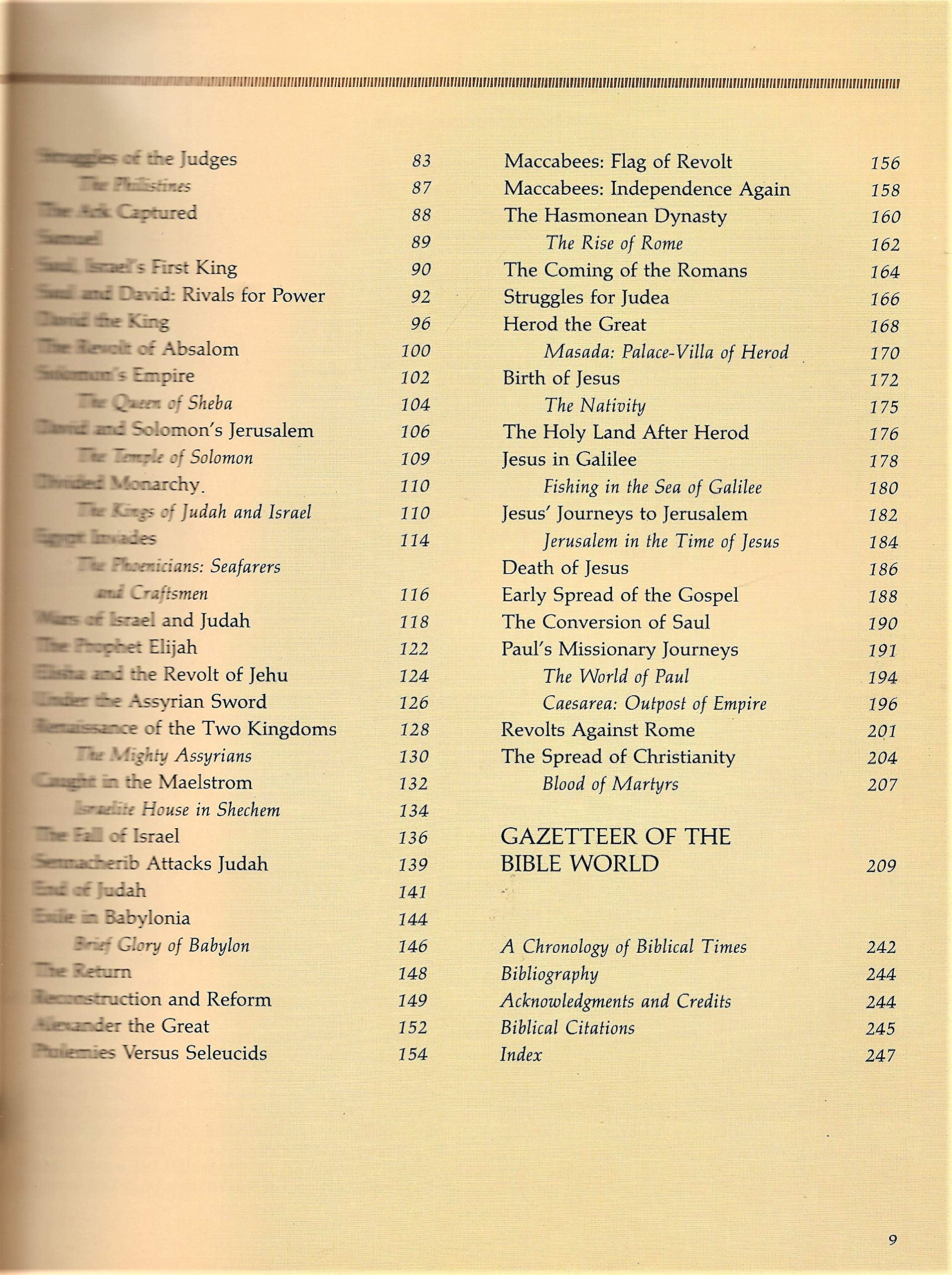 Atlas of the Bible: An Illustrated Guide to the Holy Land (Readers Digest) used book depot