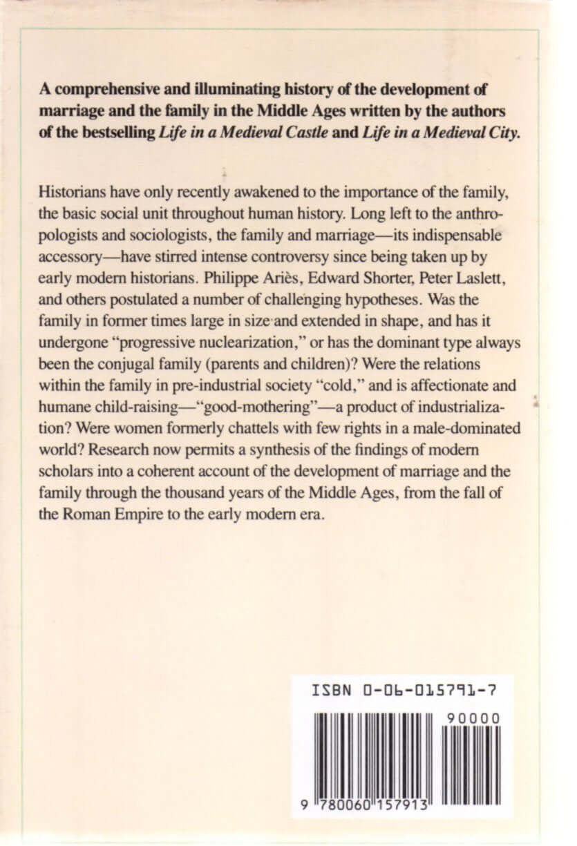 Marriage and the Family in the Middle Ages used book depot