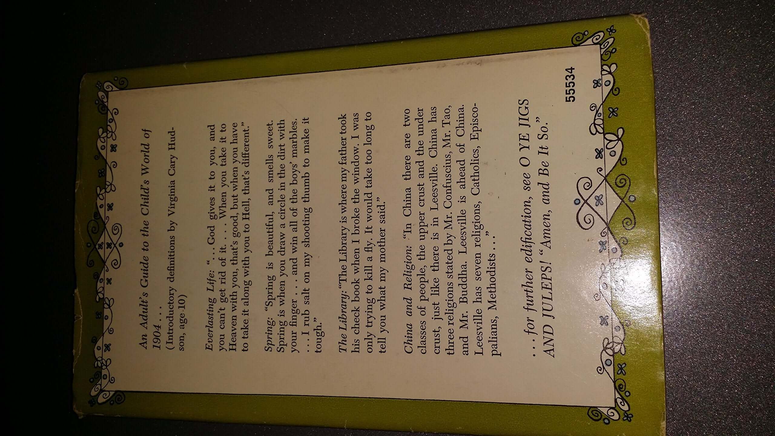 O Ye Jigs & Juleps! A Humorous Slice of Americana by a Turn-of-the-Century Pixie, Aged Ten used book depot
