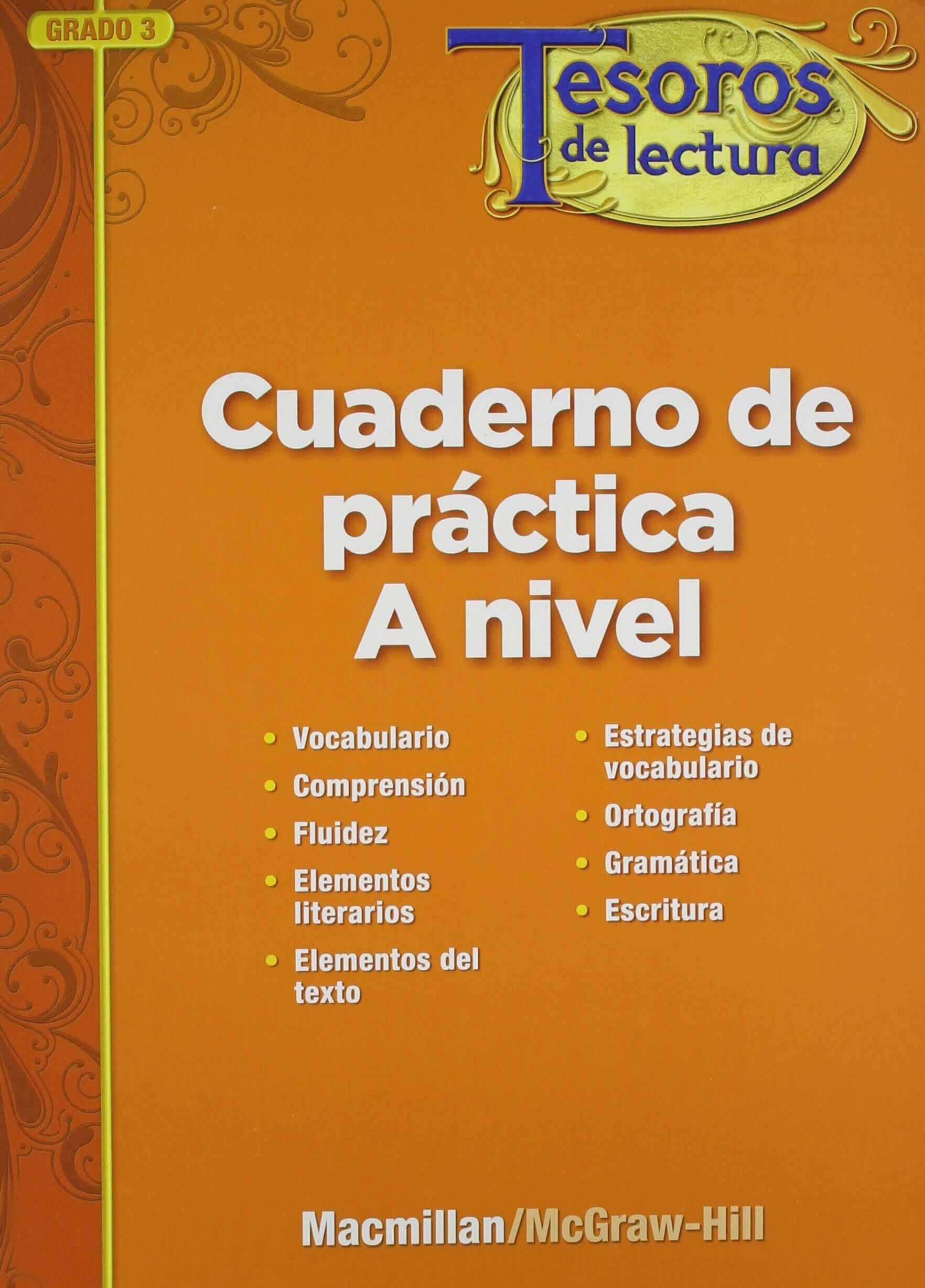 Tesoros de lectura, A Spanish Reading/Language Arts Program, Grade 3, Practice Book, Student Edition (ELEMENTARY READING TREASURES) (Spanish Edition) used book depot