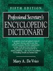 Professional Secretary's Encyclopedic Dictionary used book depot