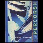 PERCORSI L'ITALIA ATTRAVERSO LA LINGUA E LA CULTURA VOLUME ONE by MARCHEGIANI ITALIANO used book depot