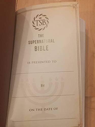 THE SUPERNATURAL BIBLE - TSB - MODERN ENGLISH VERSION (Leather Bound) used book depot