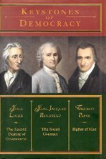 Keystones of Democracy: The Second Treatise of Government, The Social Contract and Rights of Man used book depot