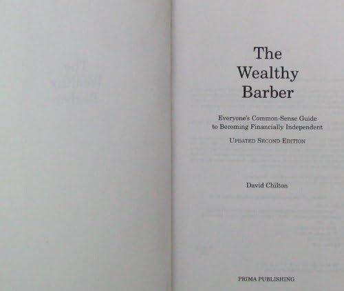 The Wealthy Barber, Updated 2nd Edition: Everyone's Common-Sense Guide to Becoming Financially Independent used book depot