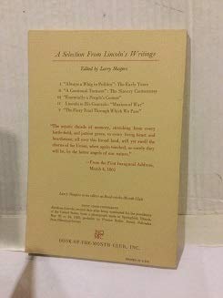 Abraham Lincoln: Mystic Chords of Memory, a Selection from Lincoln's Writings