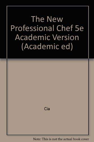 New Professional Chef (Academic ed) used book depot