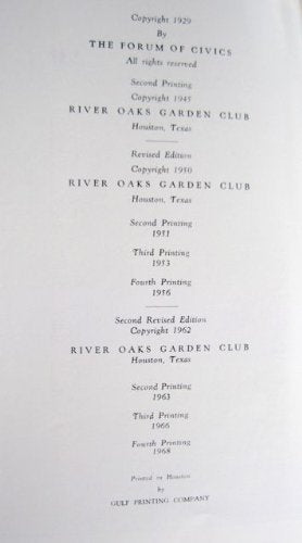 A Garden Book for Houston