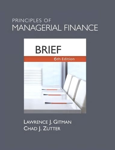 Principles of Managerial Finance used book depot