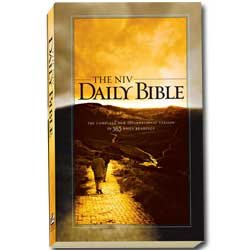 The NIV Daily Bible: The Complete New International Version in 365 Daily Readings used book depot