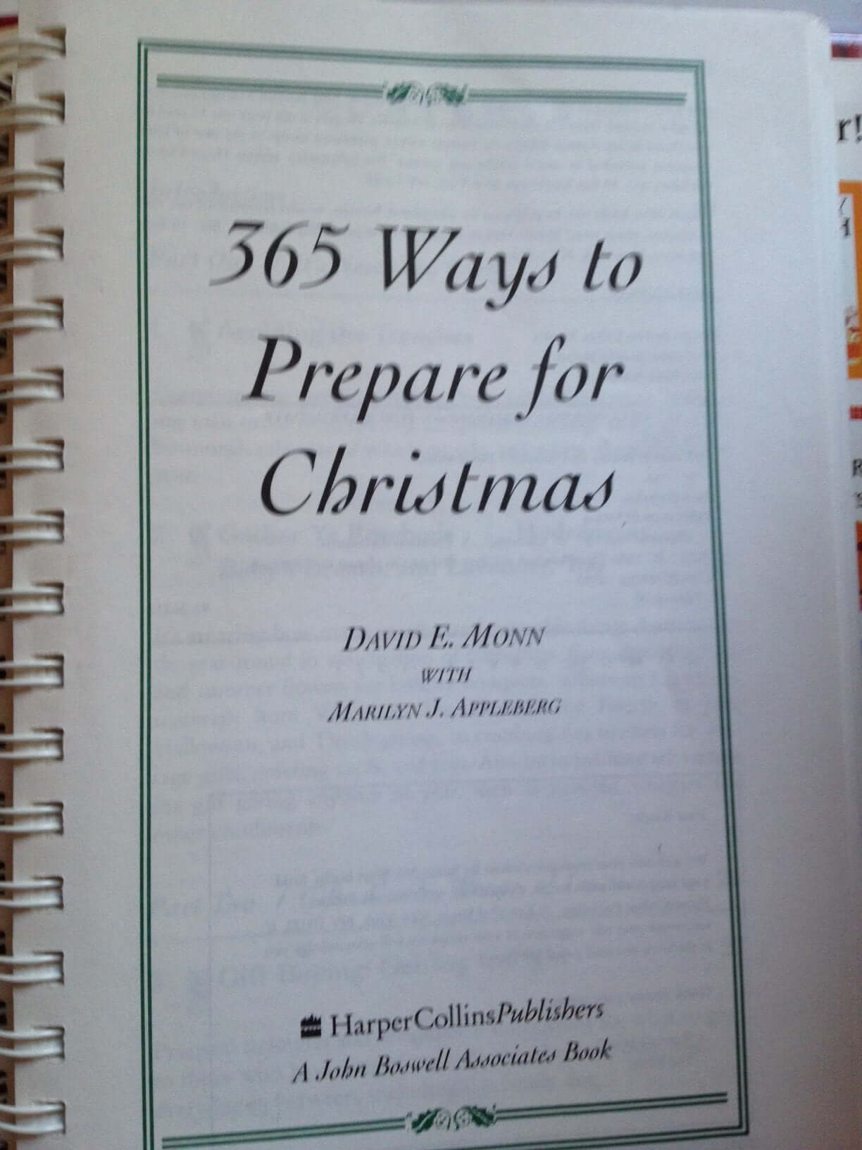 365 Ways to Prepare for Christmas used book depot