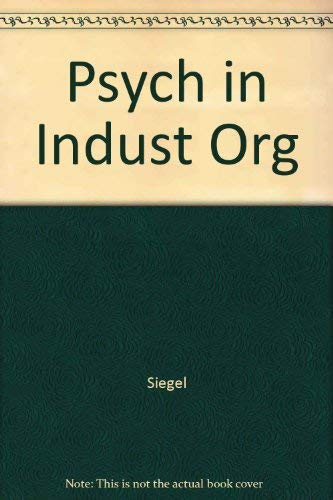 Psychology in Industrial Organizations (Midland Book) used book depot