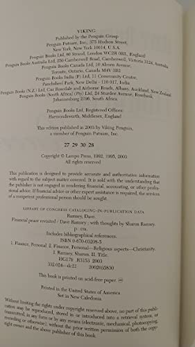 Financial Peace By Ramsey Dave Ramsey Sharon used book depot