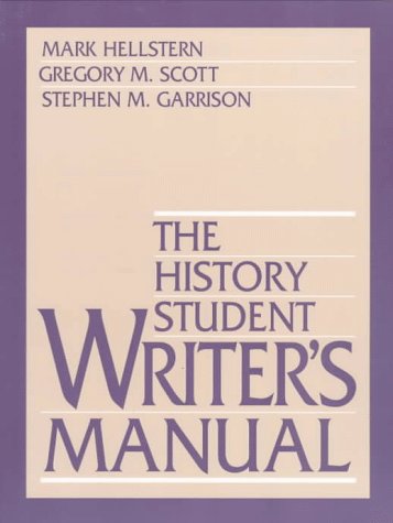 The History Student Writer's Manual used book depot
