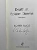 Death at Epsom Downs Robin Paige Victorian Mysteries, No 7 Paige, Robin