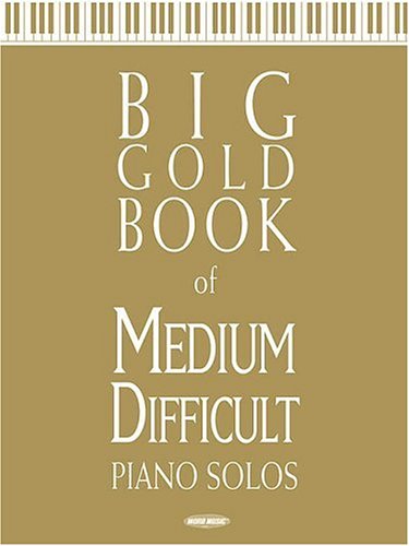 Big Gold Book of Medium Difficult Piano Solos used book depot
