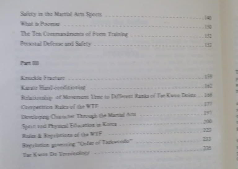 Background Readings in Tae Kwon Do & Martial Arts used book depot