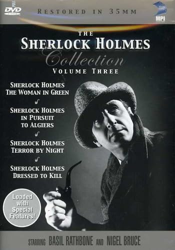 Sherlock Holmes Collection Volume 3 (Dressed to Kill/In Pursuit to Algiers/Terror By Night/The Woman in Green) used book depot