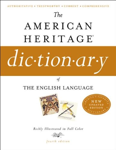 The American Heritage Dictionary of the English Language, Fourth Edition used book depot
